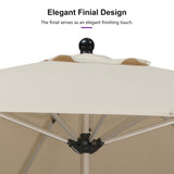 PURPLE LEAF Hailar Tilting Market Umbrella with Base Premium Outdoor Table Umbrella