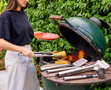 GrillOut™ 2-Piece Stainless-Steel BBQ Turner & Tongs Set
