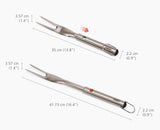 GrillOut™ Stainless-Steel BBQ Fork with Extending Handle