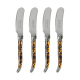 French Home Laguiole 4-Piece Tortoise Shell Spreader Set