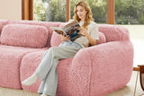 MELLOW 149" 4-Seater Sofa with 2 Ottomans