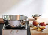 Mauviel M'PASSION Stainless Steel Jam Pan With Stainless Steel Handles, 10.5-Qt
