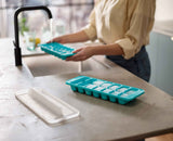 Flow™ Pack of 2 Easy-fill Blue Ice-cube Trays