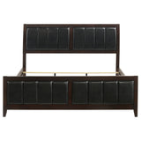 Carlton Wood Eastern King Panel Bed Cappuccino