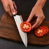 3 Piece Kitchen Knife Set with Matching Blade Guards, Black