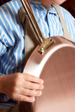 Mauviel M'Heritage M'150 B Copper Crepe Pan With Brass Handle, 11.8-In
