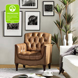 Enrique Genuine Leather Armchair