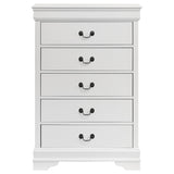 Louis Philippe 5-drawer Bedroom Chest White