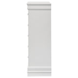 Louis Philippe 5-drawer Bedroom Chest White