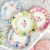 Tea Time Party 9 Inch Premium Paper Plates Set 16