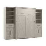 Full Murphy Bed and Closet Organizers with Doors and Drawers (113W) | KWS100LW