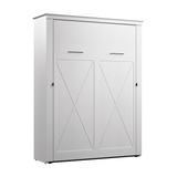 Murphy Bed Pure White Oak, Queen Size