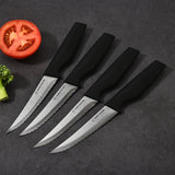 4-Piece Steak Knife Set - High Carbon Stainless Steel Serrated Blades with Ergonomic Handles, 4.5” Premium Kitchen Knives for Dining
