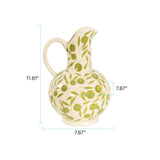 Olivia Water Pitcher Sage Green