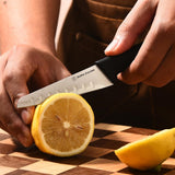 6-Piece Knife Set - High Carbon Stainless Steel Kitchen Knives with Ergonomic Handles, Blade Guards