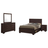 Kauffman 5-Piece Eastern King Bedroom Set Dark Cocoa