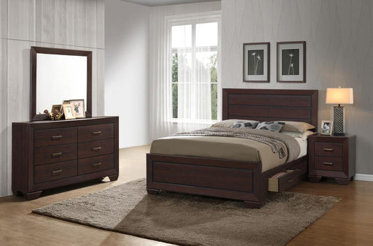 Kauffman 5-Piece California King Bedroom Set Dark Cocoa