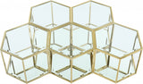 Sei Glass Modular Coffee Table with Mirrored Base - Elevate Your Space with Stylish Versatility!