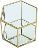 Sei Glass Modular Coffee Table with Mirrored Base - Elevate Your Space with Stylish Versatility!