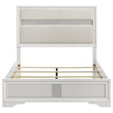 Miranda 54-inch Upholstered Queen Panel Bed White