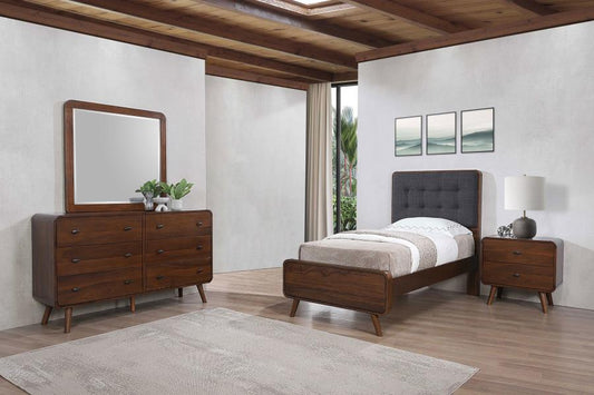 Robyn 5-piece Twin Bedroom Set Dark Walnut