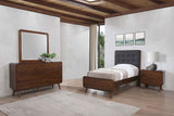 Robyn 5-piece Twin Bedroom Set Dark Walnut