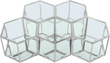 Sei Glass Modular Coffee Table with Mirrored Base - Elevate Your Space with Stylish Versatility!