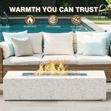Wholesale MgO Propane Rectangular Fire Pit Table