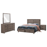 Brantford 4-Piece Eastern King Bedroom Set Barrel Oak