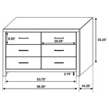 Brantford 4-Piece Eastern King Bedroom Set Barrel Oak