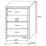 Brantford 5-Piece Eastern King Bedroom Set Barrel Oak