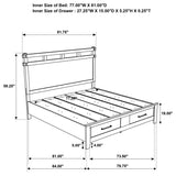 Hazlewood 5-piece Eastern King Bedroom Set Vineyard Oak