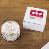 Boho Ceramic Coaster Set of 6 with Holder