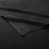 100% Cotton Quick Dry 12 Piece Bath Towel Set, Black