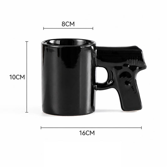 Novelty Gun Handle Ceramic Coffee Mug 350ml