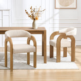 Clara Modern Upholstered Dining Chairs (Set of 2)