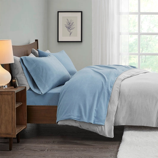 Microfleece Warm Sheet Set, Blue