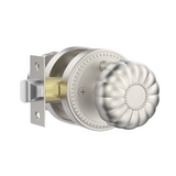 ZR12-211Z Brushed Gold Privacy Door Knobs – Solid Zinc Alloy Interior Knobs with Lock