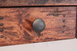 Parota Bar Bistro Table - Hand-Distressed Wood & Metal Design