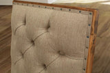 Marquez Upholstered Farmhouse Chair with Tufted Backrest