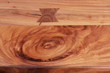 1 Drawer End Table | Parota Wood with Metal Details