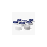 12 Piece Set (2 Cup / 16Oz) Round Glass Storage Containers With Lids, Grey