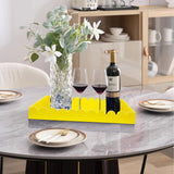 Rectangular Scalloped Riviera Tray - Yellow
