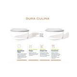 4 Piece Set (6.55 Cup / 52.4Oz) Round Glass Storage Containers With Lids, Grey