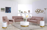 Deco White Lacquer Metal End Table with Gold Base - Contemporary Accent Piece for Modern Homes