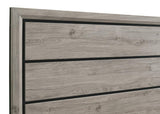 Valen Wood Twin Panel Bed Light Taupe