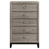 Valen 5-drawer Bedroom Chest of Drawers Light Taupe