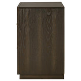 Atlas 2-drawer Bedroom Nightstand Bedside Table Dark Oak