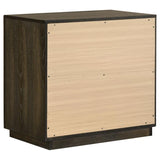 Atlas 2-drawer Bedroom Nightstand Bedside Table Dark Oak