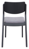 Desdamona Dining Chair (Set of 2) Gray & Black